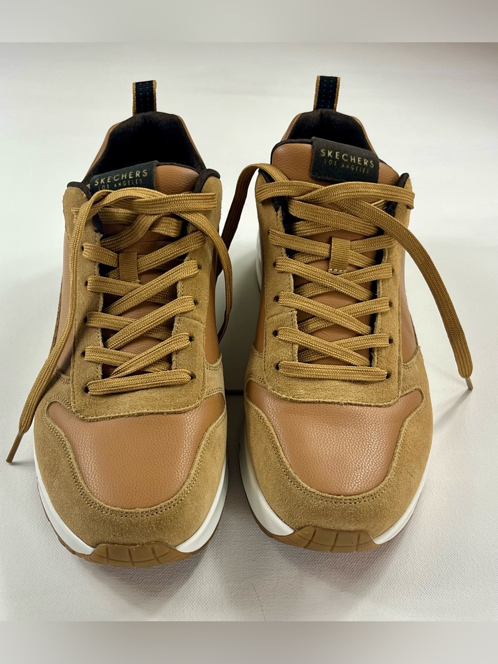 Men's Skechers Street Uno Stacre Casual Shoes, 52468 /WSK Size 11.5 Whiskey